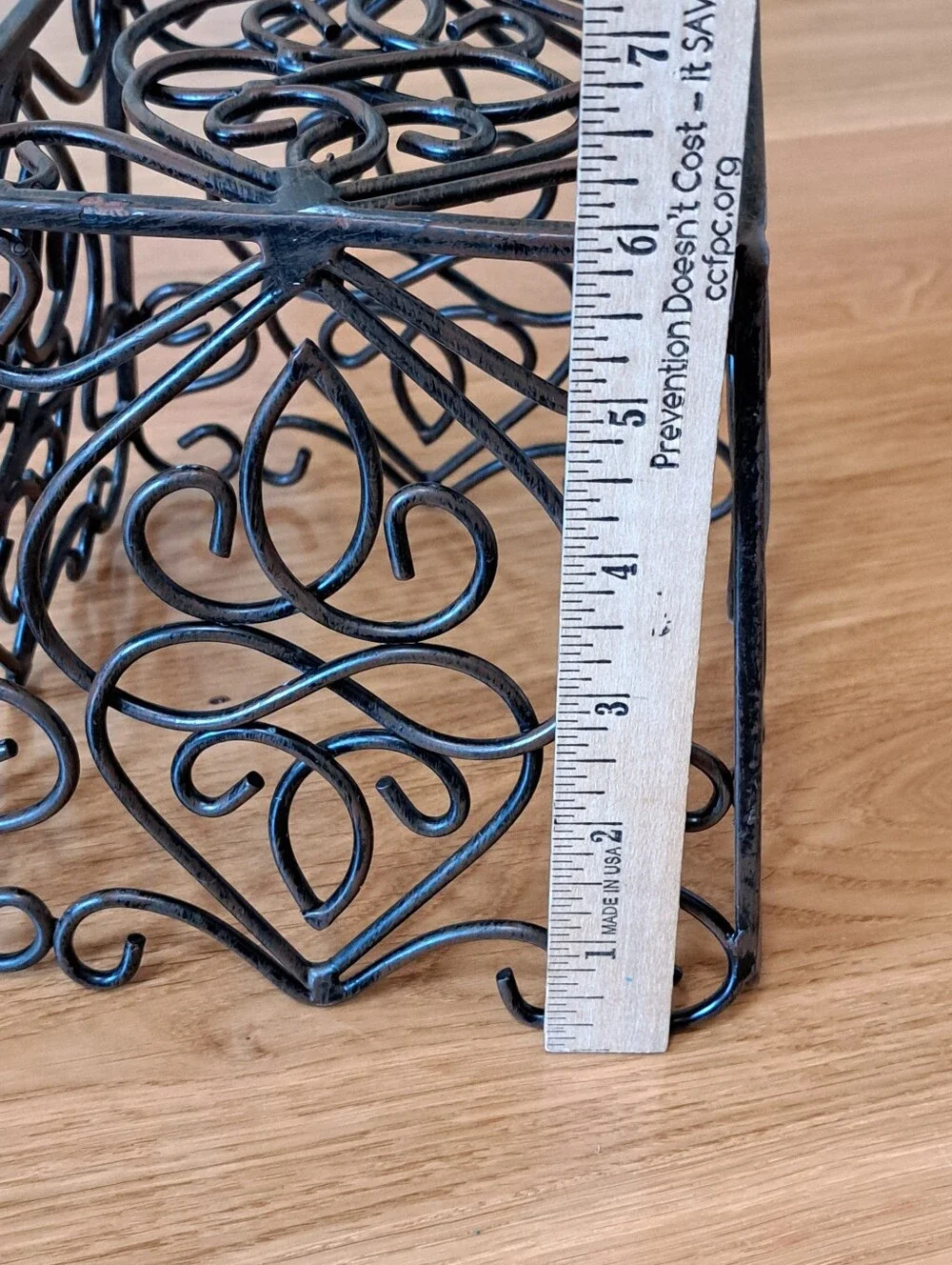 Southern Living at Home Rosedale Planter Scroll Metal Iron Basket 6